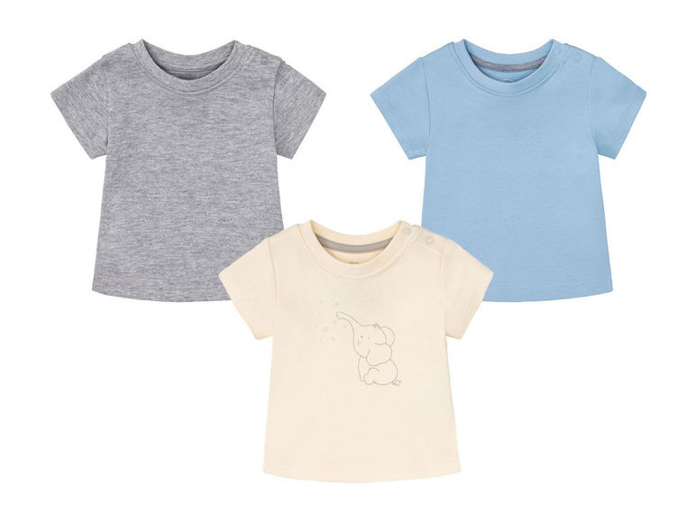 Prejsť na zobrazenie na celú obrazovku: lupilu® Bavlnené tričko s krátkym rukávom pre bábätká BIO, 3 kusy – obrázok 10