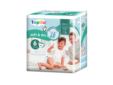 lupilu® Detské plienky XL 6, 30 kusov