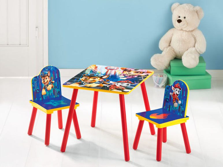 Prejsť na zobrazenie na celú obrazovku: Detský stôl so stoličkami Labková patrola, 3-dielna súprava – obrázok 5