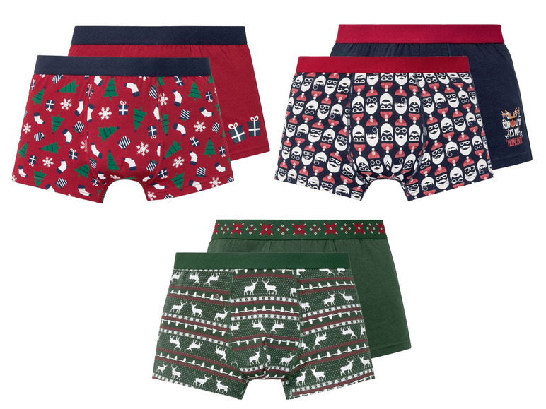 Prejsť na zobrazenie na celú obrazovku: LIVERGY® Pánske boxerky s vianočným motívom, 2 kusy – obrázok 1