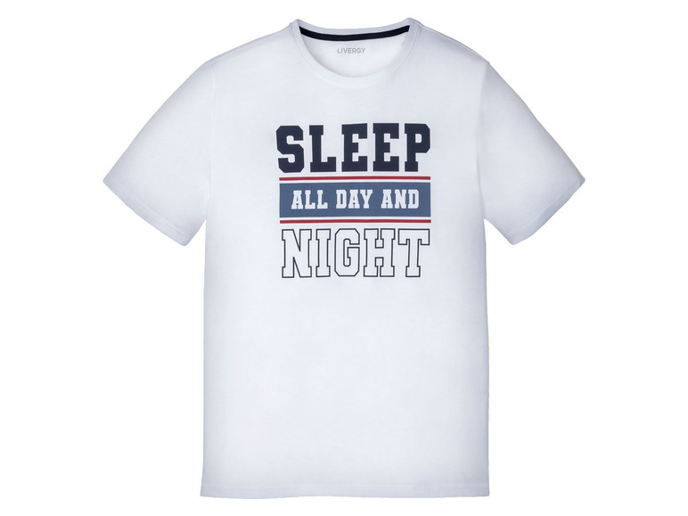 Prejsť na zobrazenie na celú obrazovku: LIVERGY® Pánske bavlnené tričko na spanie – obrázok 2