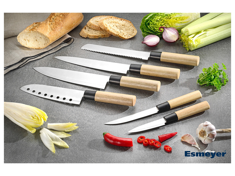 Prejsť na zobrazenie na celú obrazovku: Esmeyer Súprava nožov s drevenou rukoväťou, 6-dielna – obrázok 2