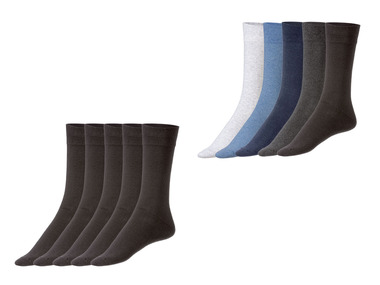 LIVERGY® Pánske ponožky s biobavlnou, 5 párov