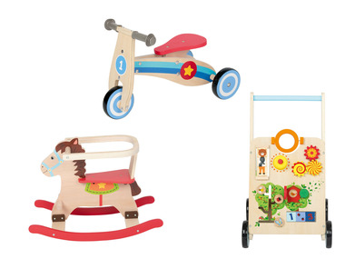 Playtive Drevené odrážadlo/hojdací koník/podporný vozík