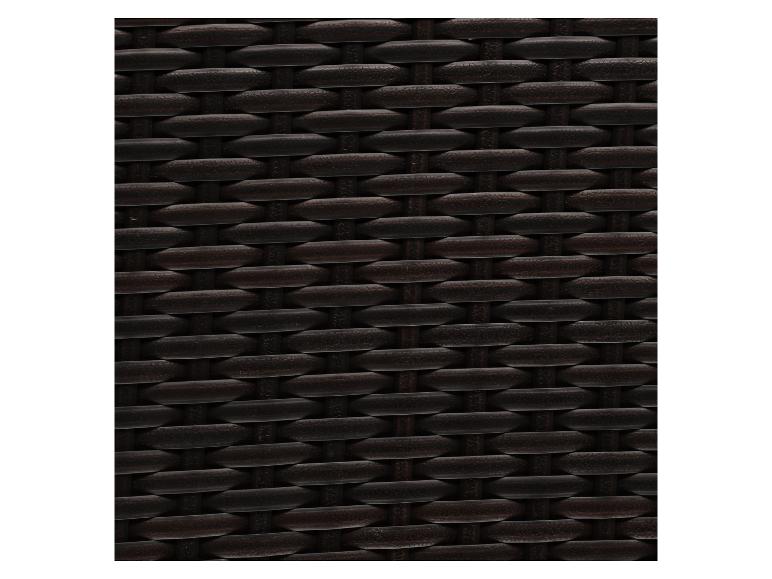 Tmavohnedý pletený ratanový vzor, detail