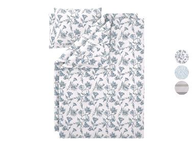 LIVARNO® Posteľná bielizeň z bavlny Renforcé, 140 x 200 cm, 4-dielna súprava