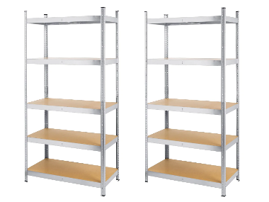 Regál, 90 x 180 x 45 cm, 2 kusy