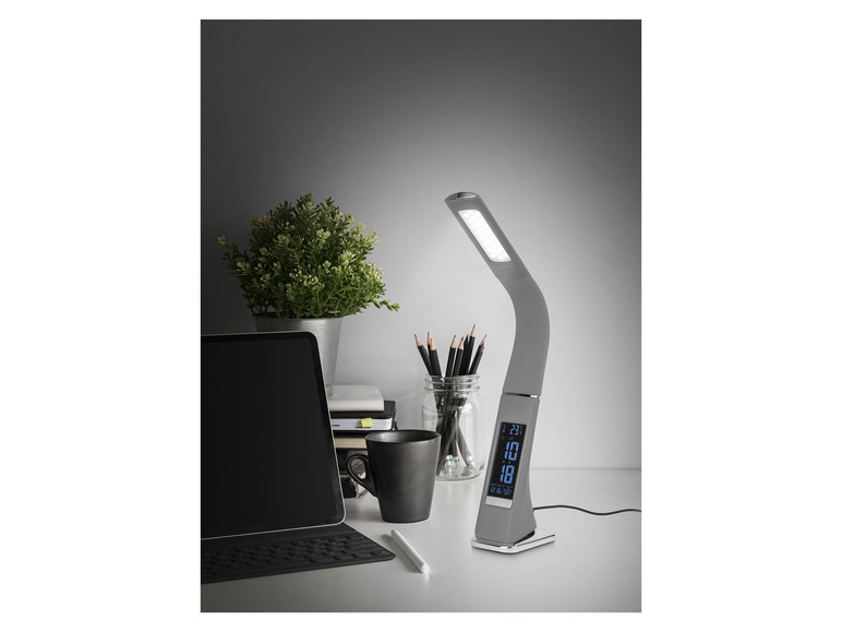 Prejsť na zobrazenie na celú obrazovku: LIVARNO home Stolná LED lampa s integrovanými hodinami – obrázok 2