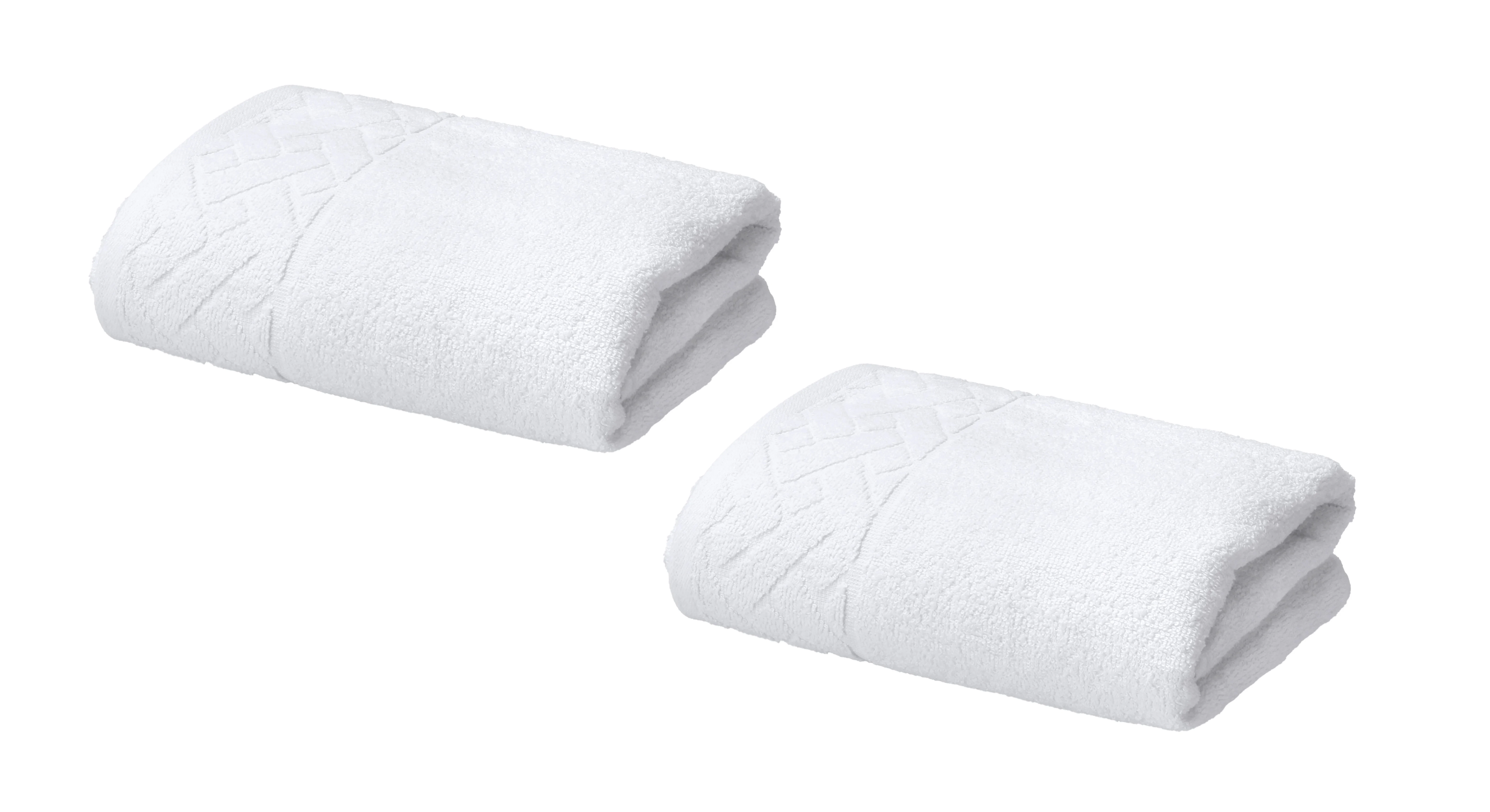 LIVARNO® Froté uterák, 450 g/m², 50 x 100 cm, biely, 2 kusy