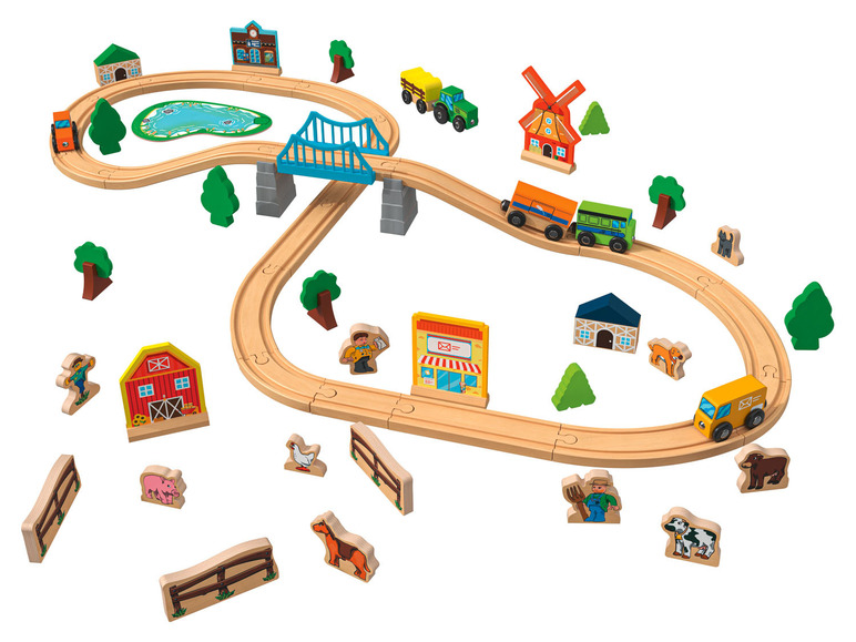 Prejsť na zobrazenie na celú obrazovku: Playtive Drevená železnica mesto/farma – obrázok 11