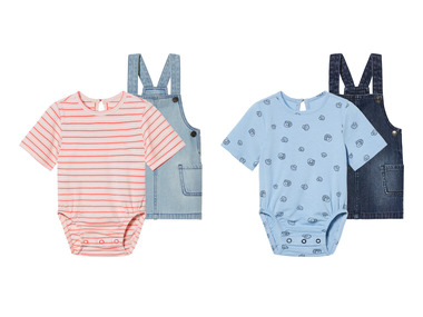 lupilu® Dievčenská súprava pre bábätká s BIO bavlnou, 2-dielna