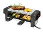 Raclette gril SilverCrest s prírodným kameňom, mäsom, zemiakmi a zeleninou so syrom
