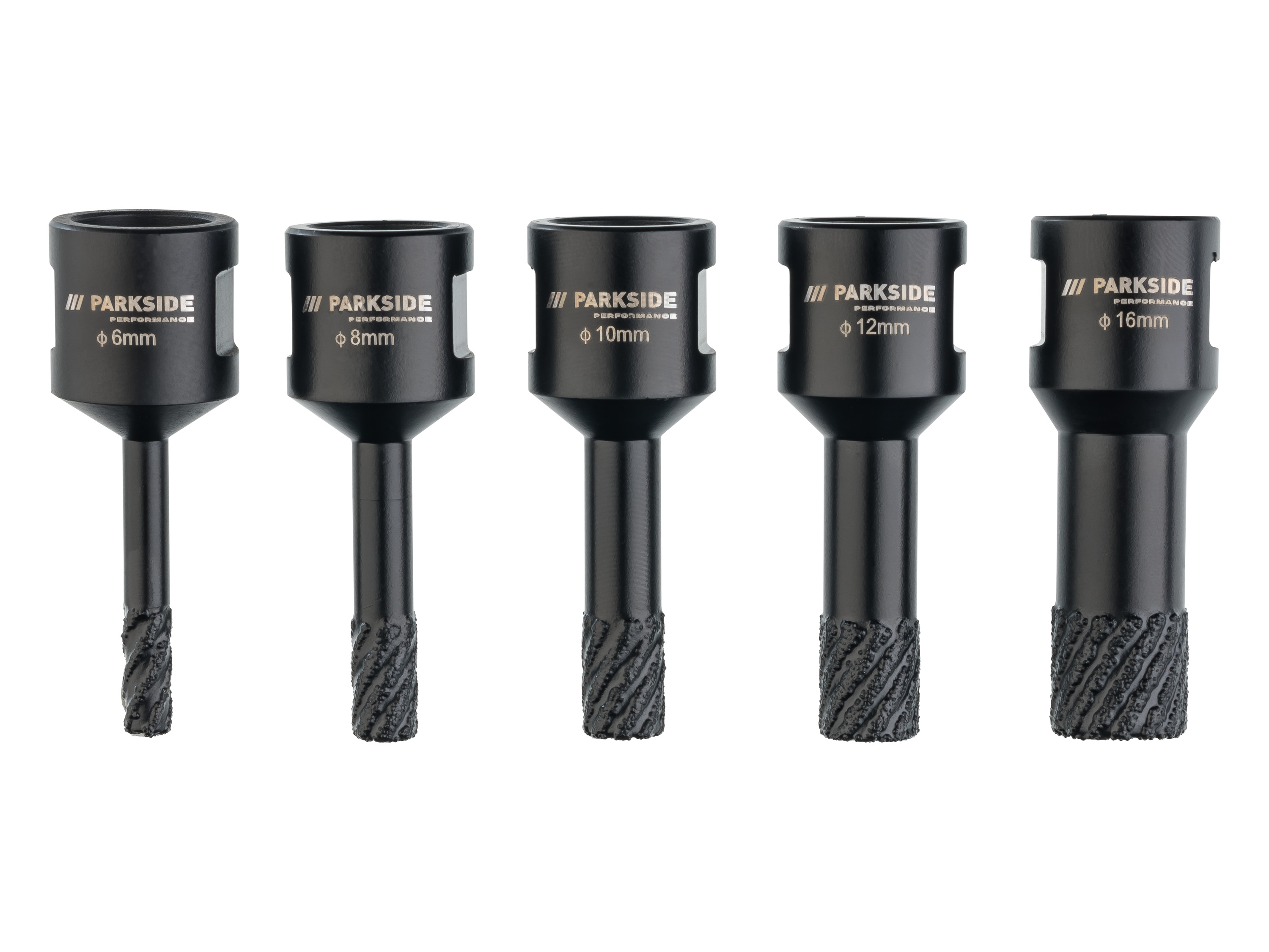 PARKSIDE PERFORMANCE® Diamantové vŕtacie korunky (vŕtacie korunky ø 6,8,10,12,16 mm)