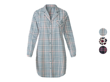 esmara® Dámska nočná flanelová košeľa