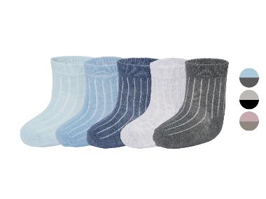 LUPILU® Ponožky pre bábätká, 5 párov
