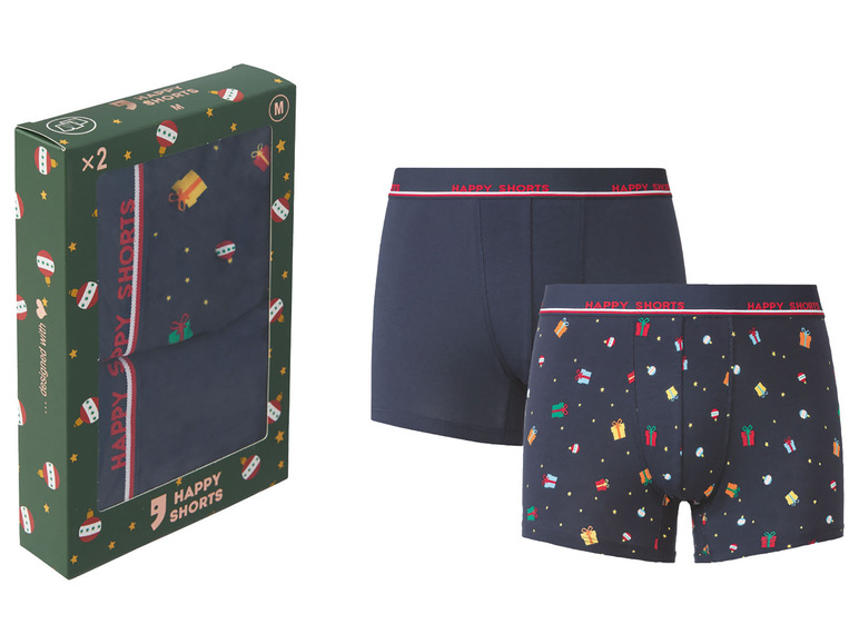 Prejsť na zobrazenie na celú obrazovku: Happy Shorts Pánske boxerky s vianočným motívom, 2 kusy – obrázok 2