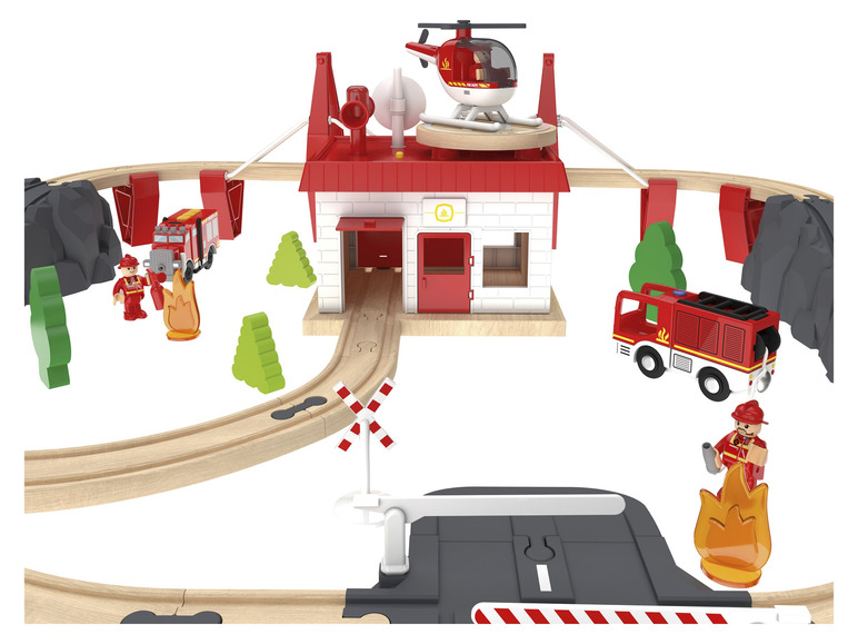Prejsť na zobrazenie na celú obrazovku: Playtive Drevená železnica hasiči/sedliacky dvor – obrázok 5