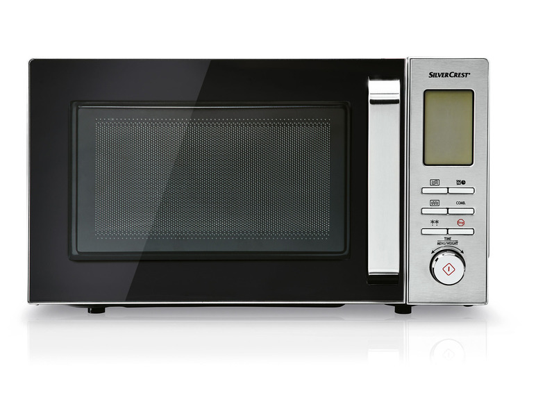 SILVERCREST® KITCHEN TOOLS Mikrovlnná rúra SMW 800 F2, strieborná