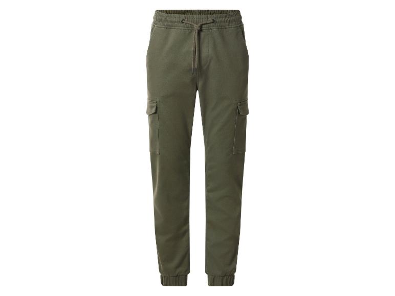 esmara Men Pánske cargo tepláky Premium (kaki, L (52/54))