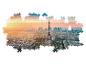 Puzzle s Eiffelovou vežou a západom slnka nad Parížom