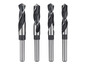 Štyri kovové vrtáky s rôznymi priemermi.