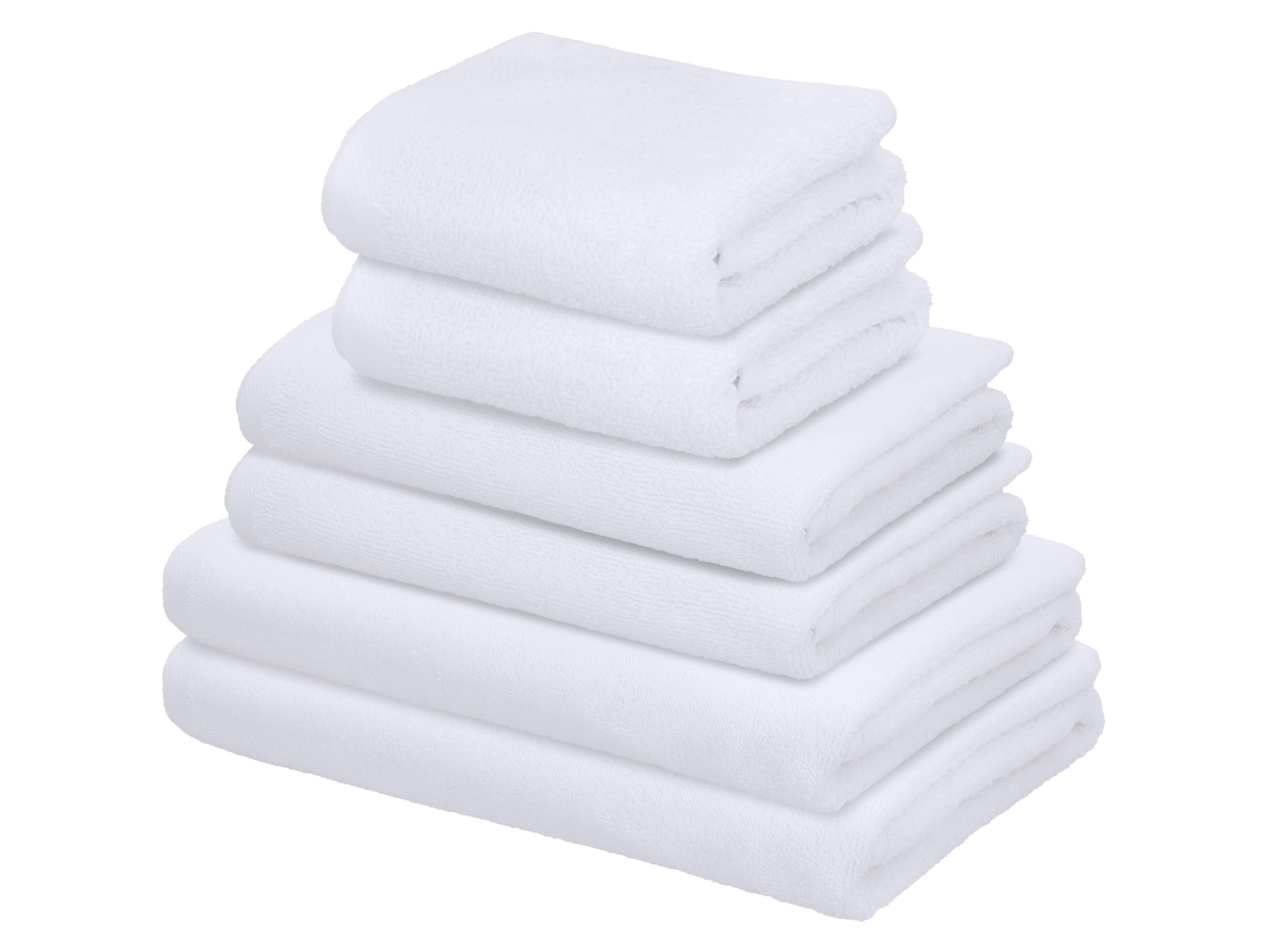 LIVARNO® Súprava froté uterákov, 6-dielna (biela)