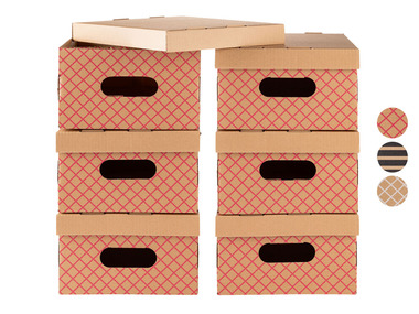 UNITED OFFICE® Úložné boxy, 6 kusov