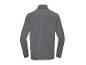 Sivá pánska mikina so zipsom, zadný pohľad.