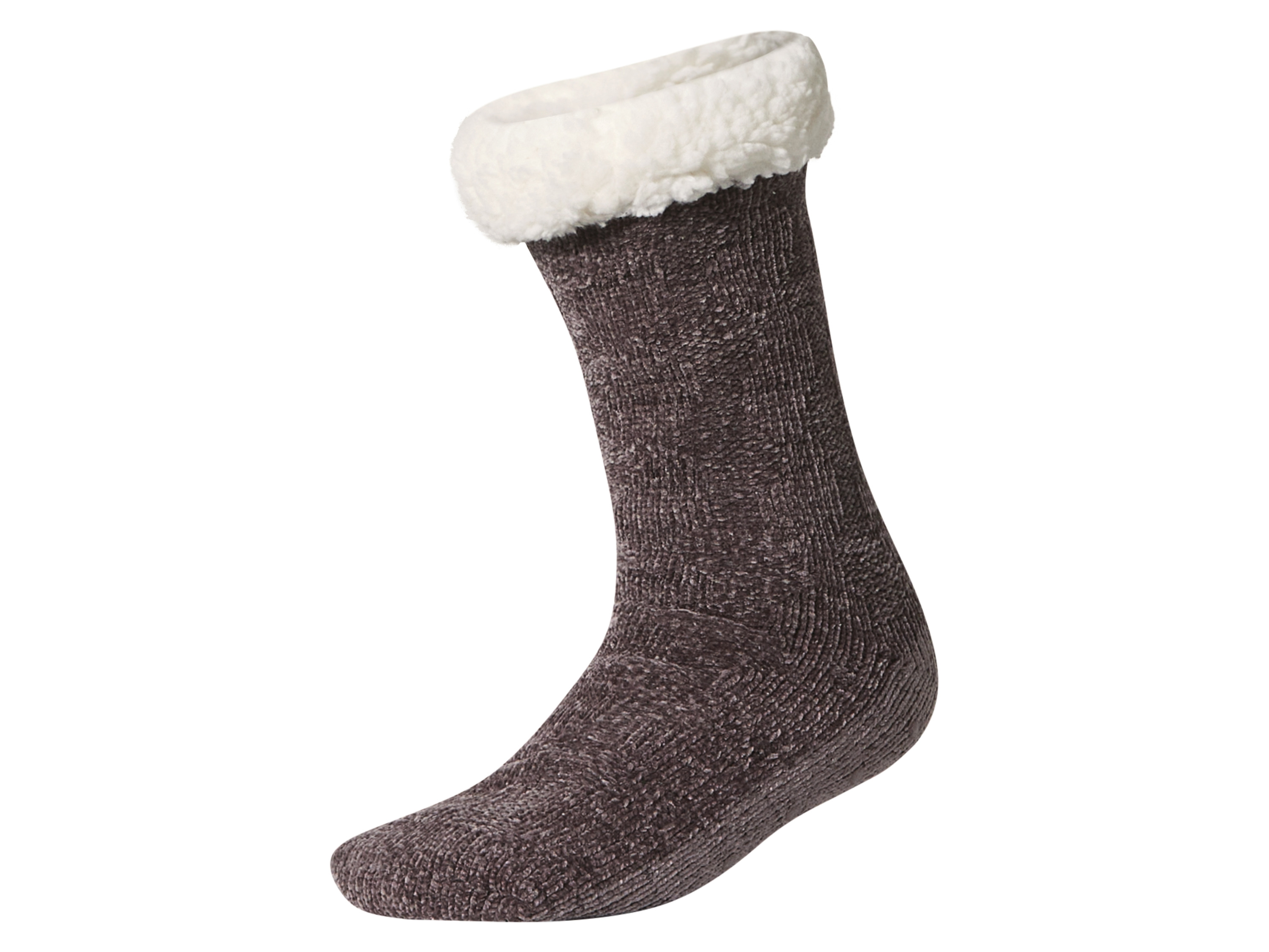 esmara® Dámske huňaté ponožky (sivá, 39/42)