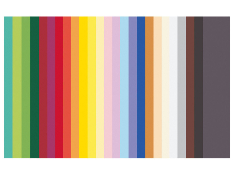 Prejsť na zobrazenie na celú obrazovku: crelando® Blok farebných papierov, 25 farieb – obrázok 2