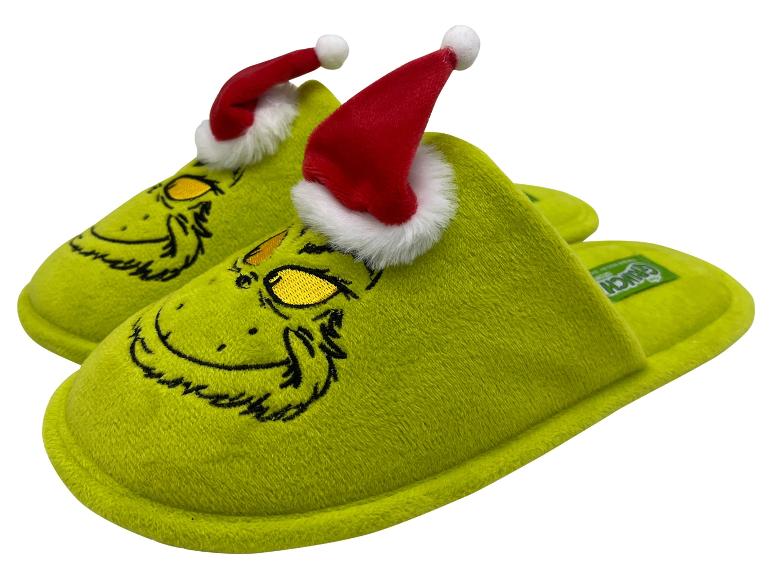 Papuče Grinch s čiapkami Santa