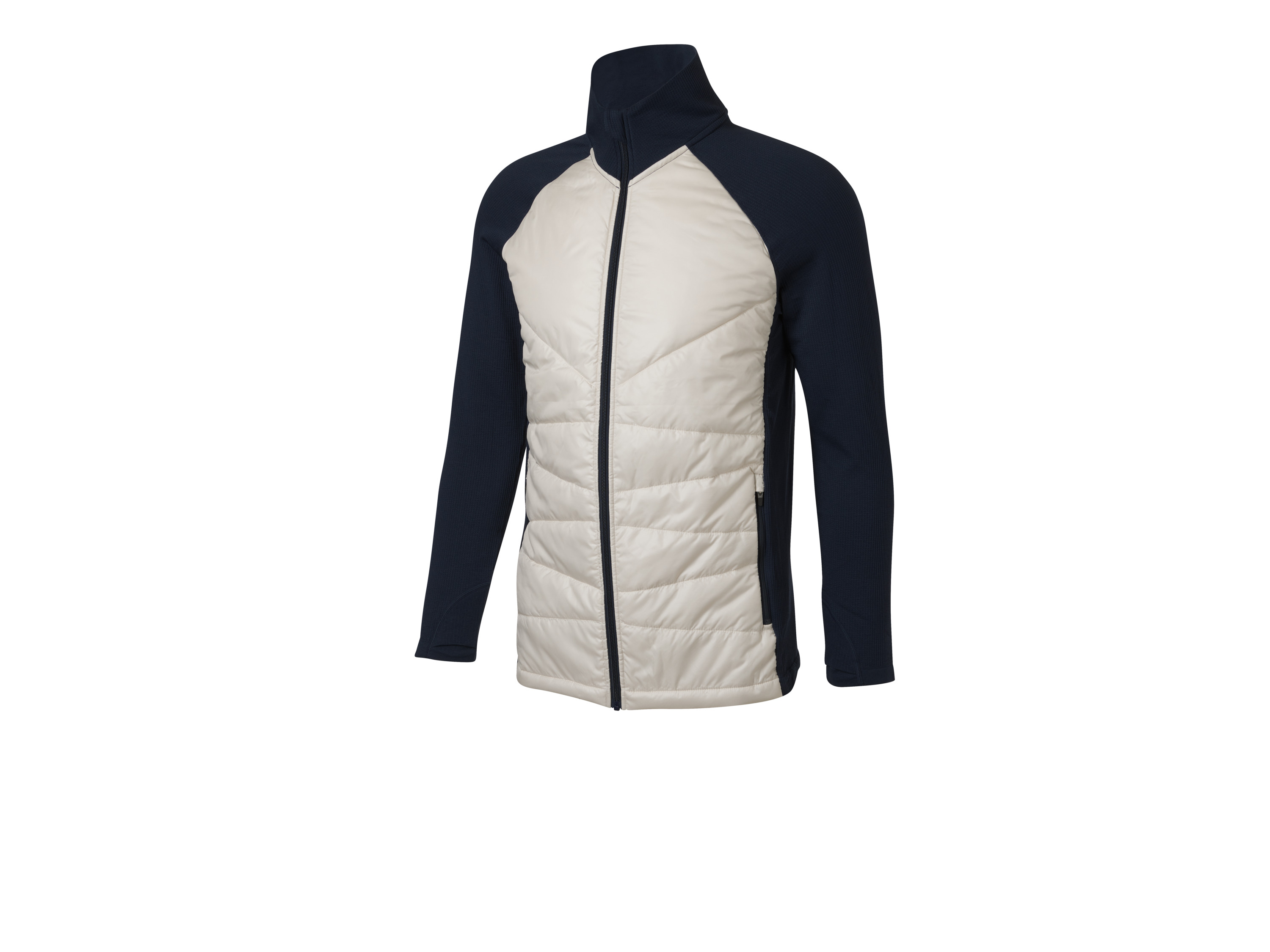 CRIVIT Pánska bunda Premium (navy modrá/béžová, S (44/46))