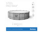 Bazén Bestway Steel Pro MAX, priemer 4,88 m, s kamenným vzorom.