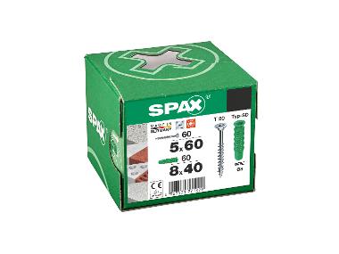 Súprava hmoždiniek a skrutiek »WIROX«, 120 dielov, rozperné hmoždinky typ SD 8x40, univerzálne skrutky 5x60