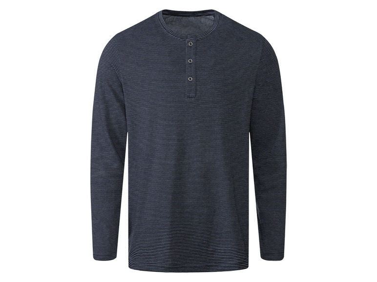 E-shop LIVERGY® Pánske tričko s dlhým rukávom (S (44/46), tmavomodrá)
