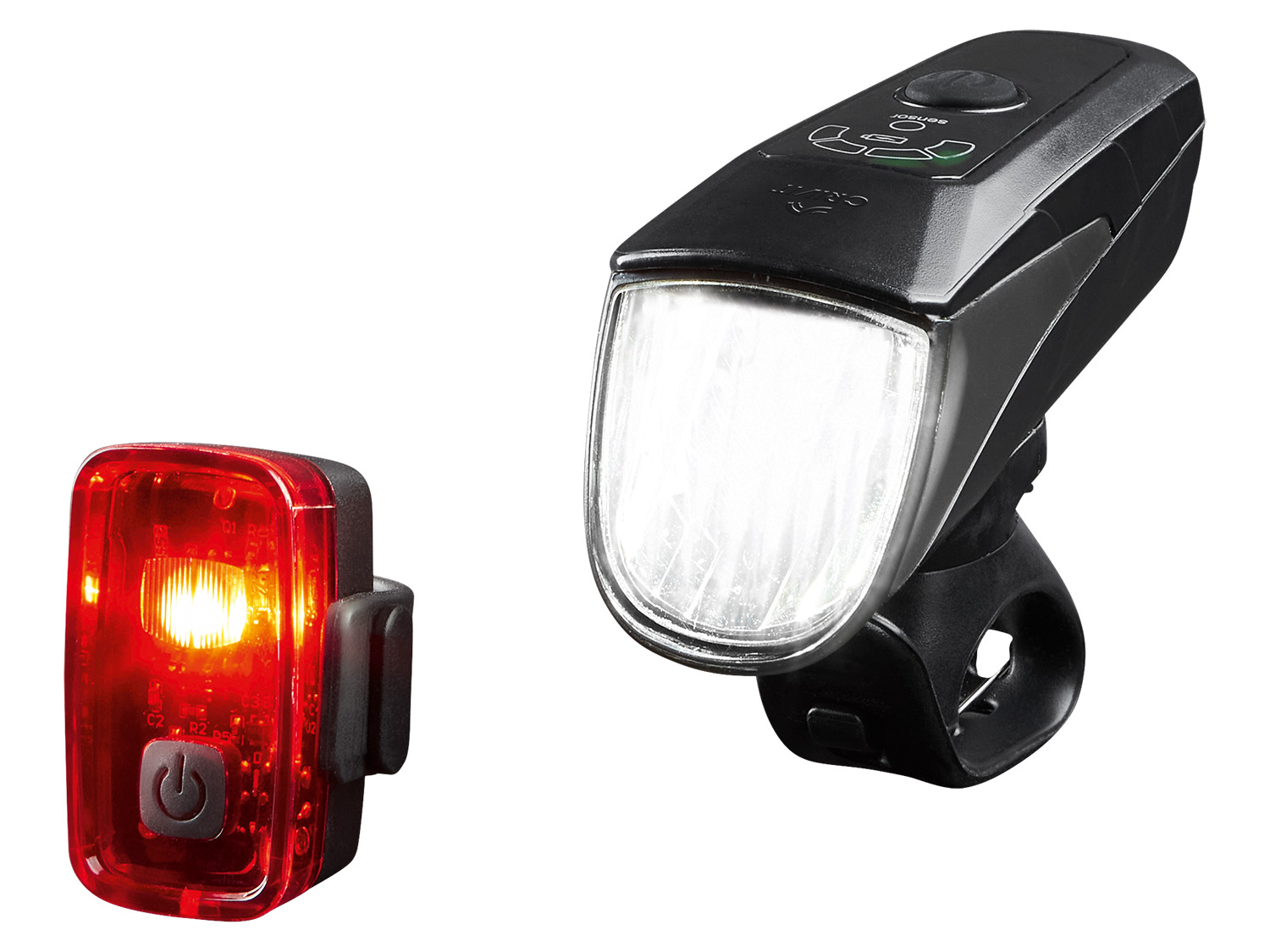 CRIVIT Súprava LED svetiel na bicykel