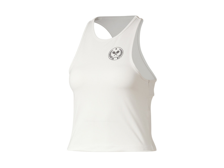Biely tank top s logom 'All Star' s tenisovými raketmi