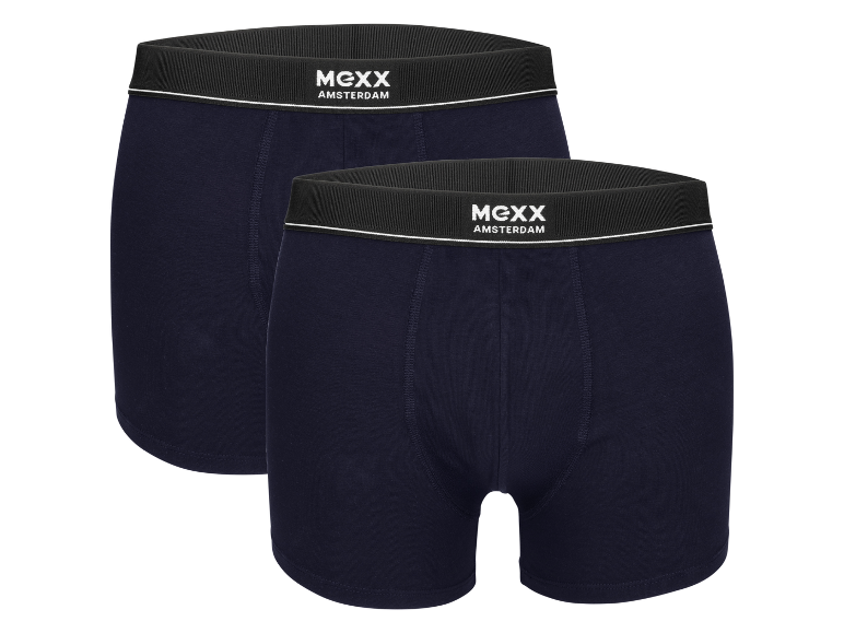 Dva páry tmavomodrých boxeriek MEXX Amsterdam.