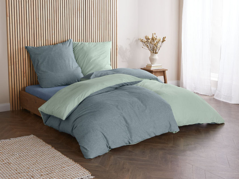 Prejsť na zobrazenie na celú obrazovku: LIVARNO home Zimná obojstranná posteľná bielizeň Chambray, 140 x 200 cm – obrázok 9