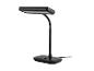 Čierna LED stolná lampa s flexibilným ramenom