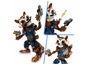 LEGO Marvel Rocket a Groot s ​​zbraňami a doplnkami.