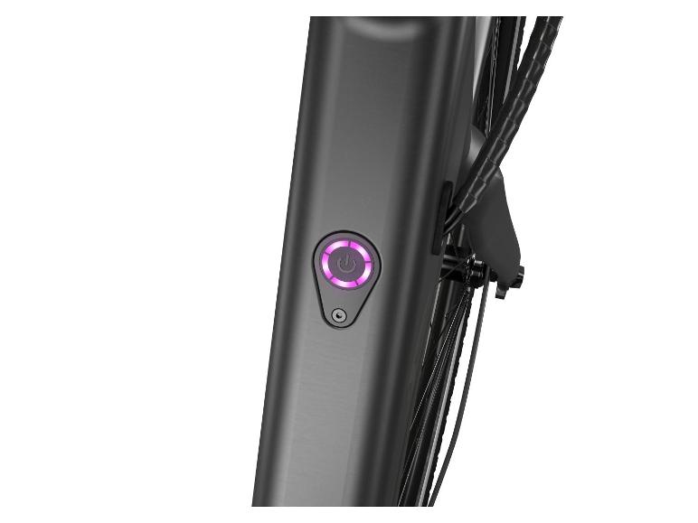Crivit Mestský elektrobicykel s prehadzovačkou Shimano Cues Y.3 (čierna)