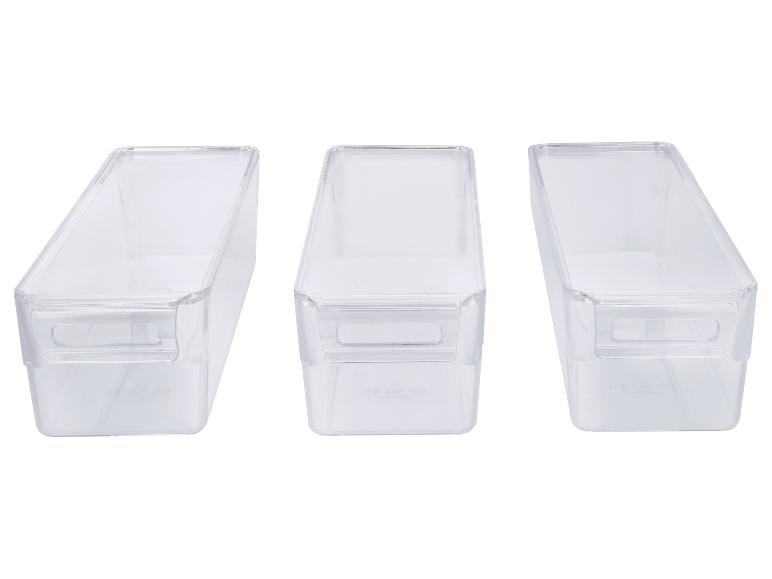 SILVERCREST® Organizéry s vekom do chladničky, S, 3 kusy