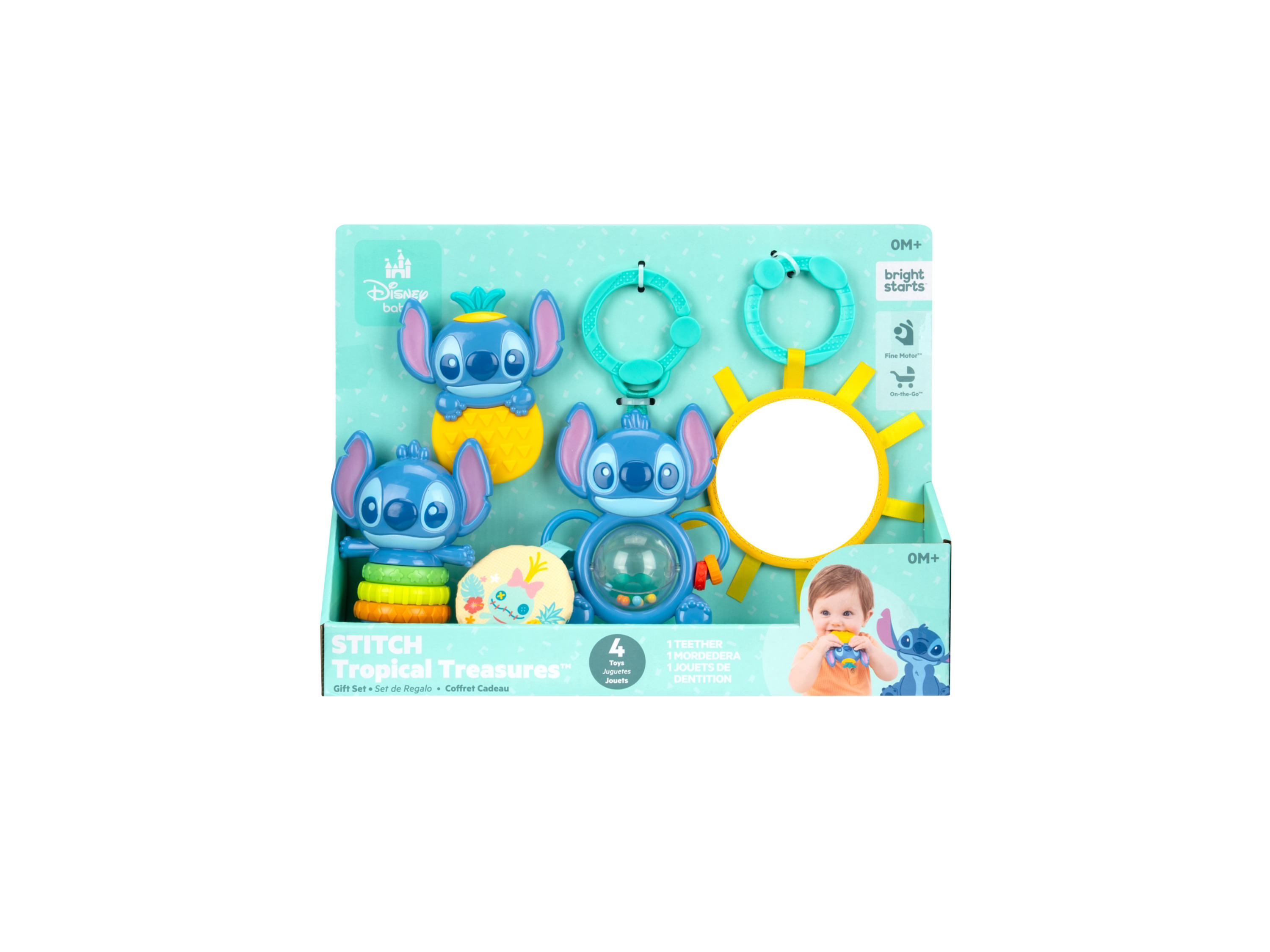 BRIGHT STARTS™ Súprava hračiek pre bábätká (Stitch)