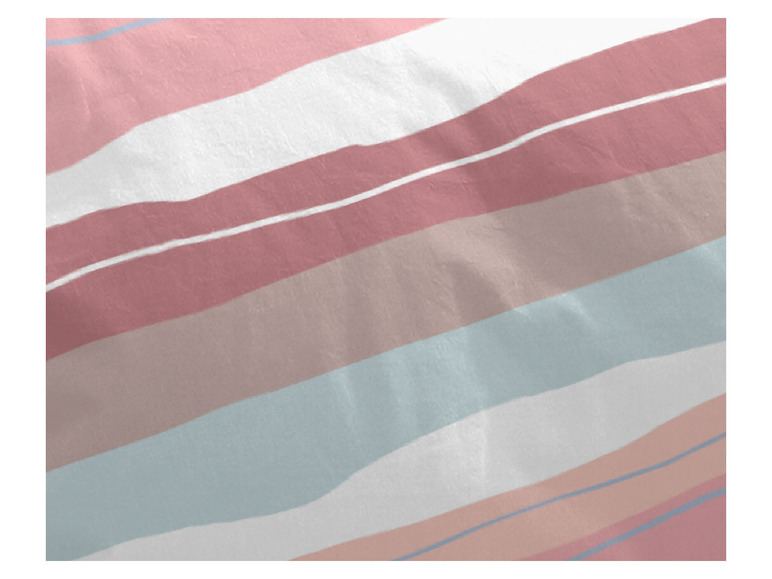 Prejsť na zobrazenie na celú obrazovku: Primera Perkálová posteľná bielizeň, pruhy/ružová, 140 x 200 cm – obrázok 3
