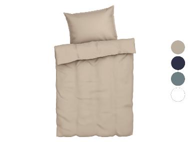 LIVARNO home Posteľná bielizeň z bavlneného saténu, 140 x 200 cm