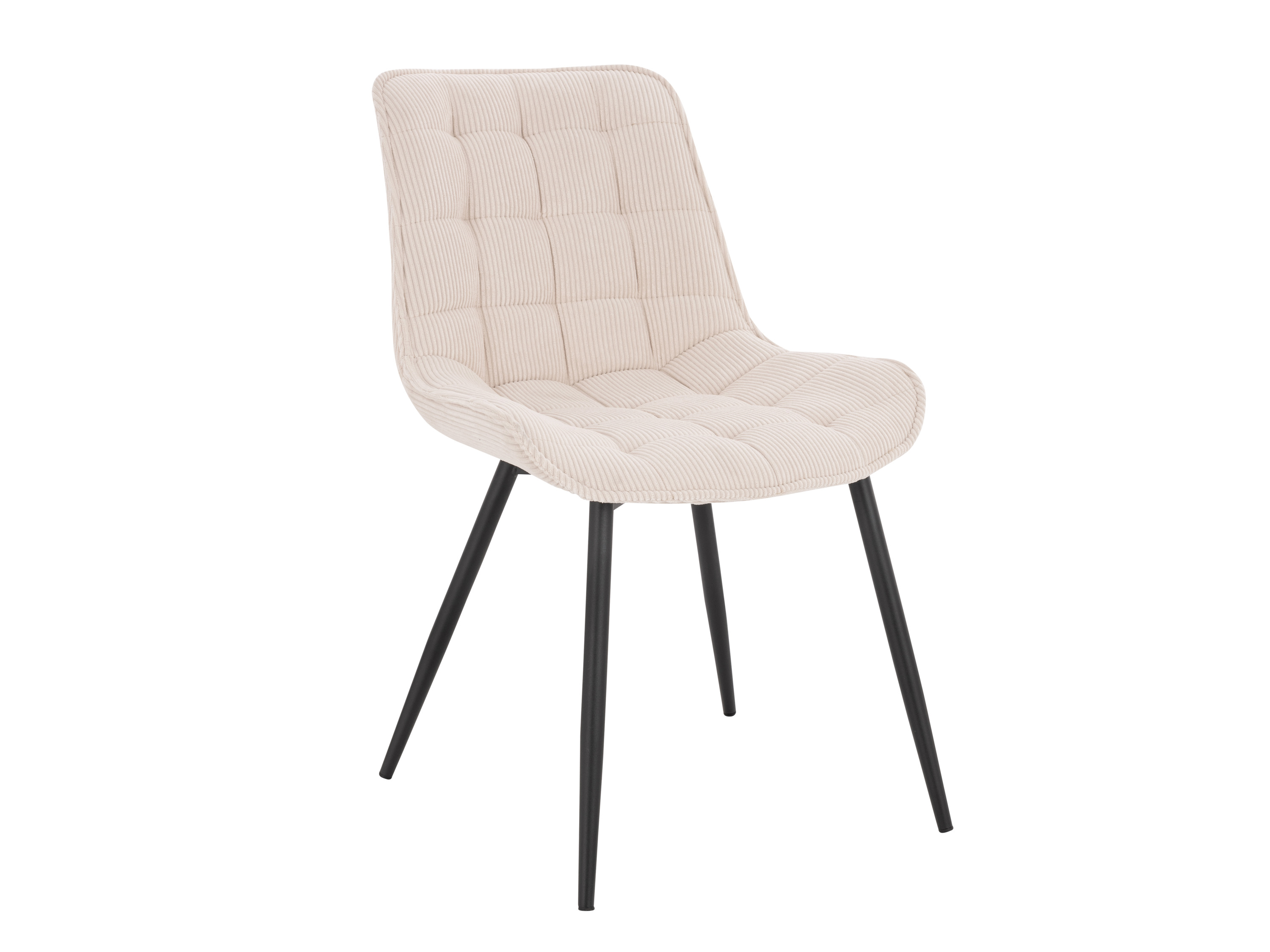 HOME DELUXE Čalúnená jedálenská stolička IKALO, 2 kusy (krémová)