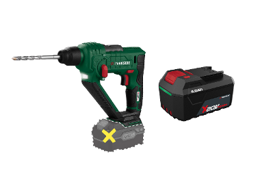 PARKSIDE® Aku vŕtacie kladivo PABH 20-Li D4 + Akumulátor 20 V/4 Ah PAP 204 A1