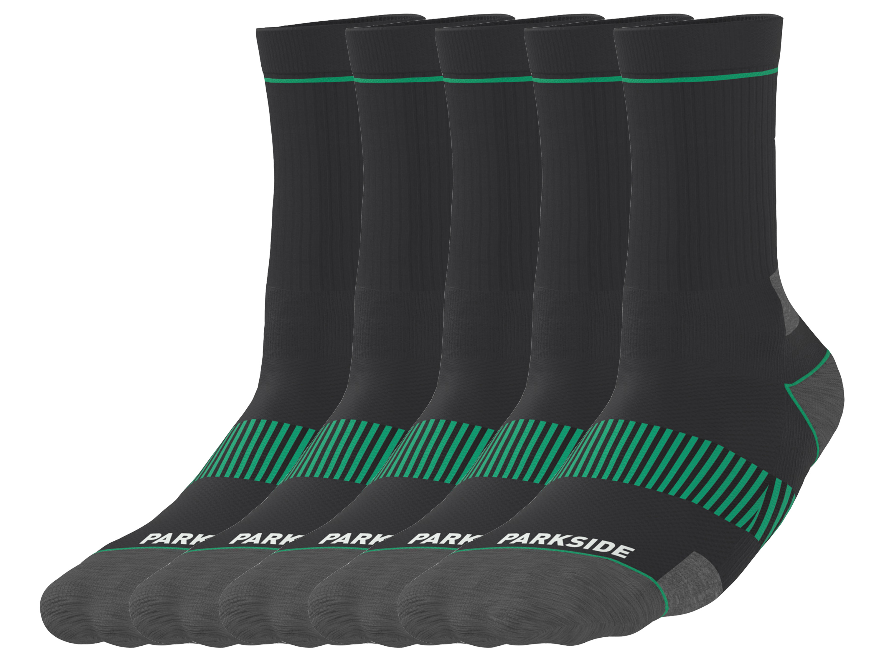 PARKSIDE® Pánske pracovné ponožky, 5 párov (čierna, 39/42)