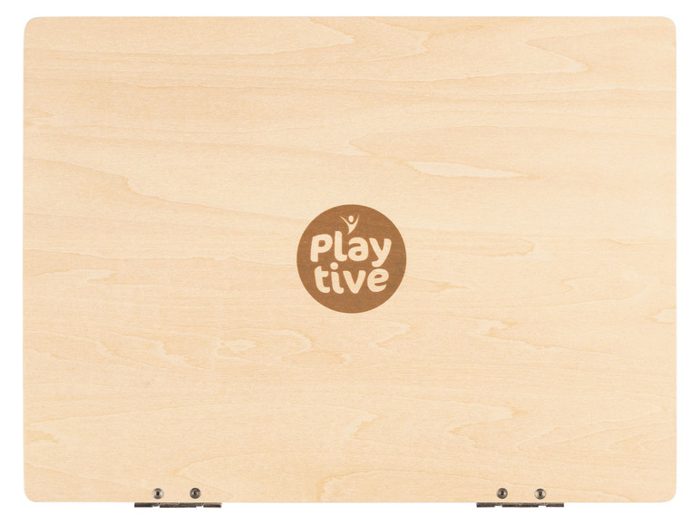 Prejsť na zobrazenie na celú obrazovku: Playtive Detský drevený notebook/Magnetické hodiny – obrázok 4